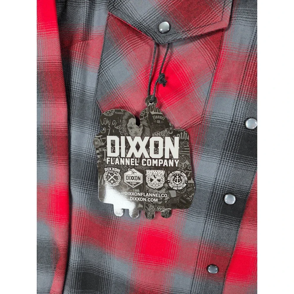 Dixxon Flannel Co The Blazer Pearl Snap‎ Plaid Button Up Shirt Womens Medium NWT